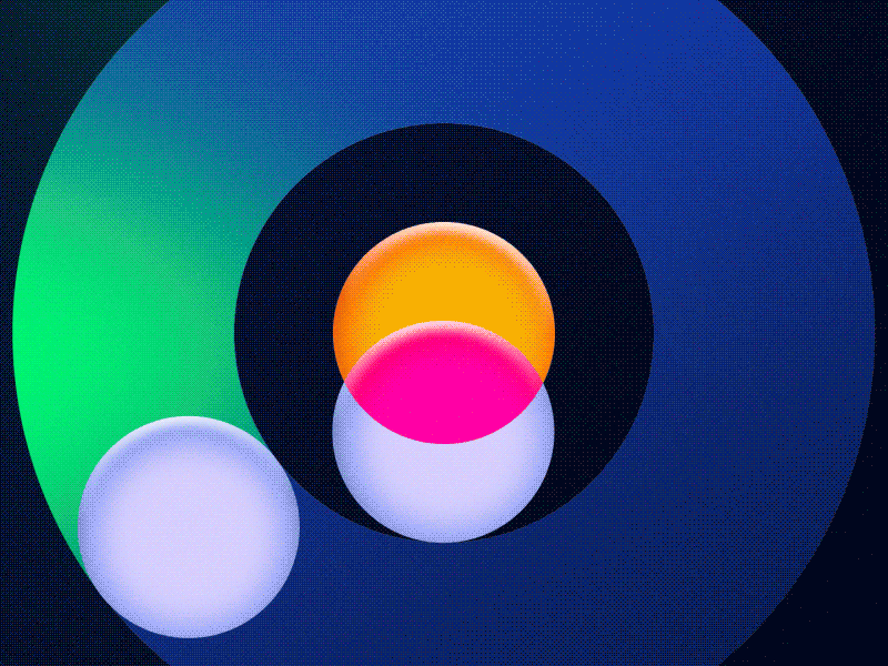 57 - Circles 🔴✨🔵✨ motion design icon after effects animation 2d gradient smooth loop circle design circle