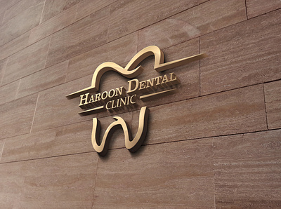 3D Wall Logo Dental clinic branding branding and identity buisnesslogo corporate identity dental clinic dental logo design graphicdesign logo mockup