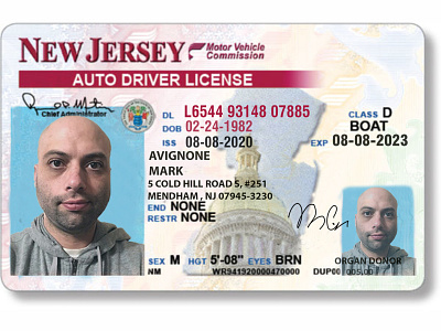 NEW JERSY DRIVING license fake fake licesnes photoshop art photoshop editing
