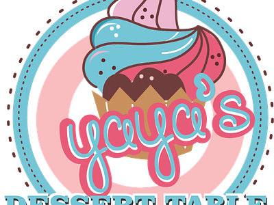Yo yo's Dessert Table branding branding and identity buisnesslogo corporate identity design graphicdesign logo