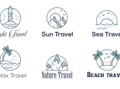 Travel Logo concepts by Muhammad Saqib on Dribbble