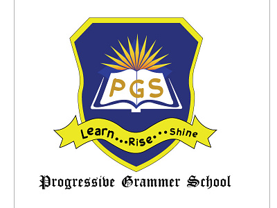 Progressive Grammer School branding branding and identity buisnesslogo corporate identity design logo