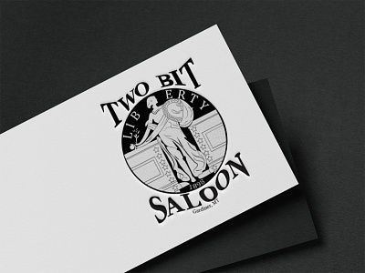 Two bit saloon branding branding and identity buisnesslogo corporate identity logo