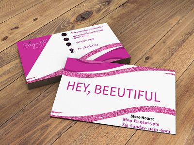 Hey, Beeutiful (Business Cards ) branding branding and identity buisnesslogo business cards event cards party cards