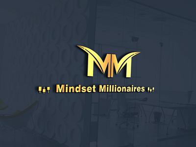 Mindset Millionaires branding logo business logo design corporate identity crypto logo fiverr freelancing guru.com logo design mindset upwork