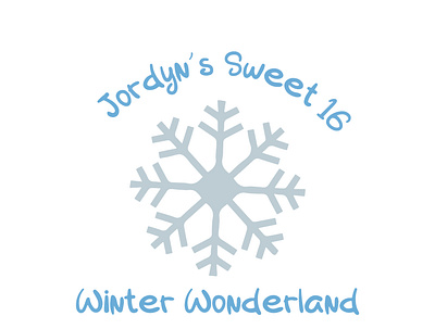 Jordyn's Sweet 16 business logo clothing logo conceptual logo corporate identity graphic design logo design minimal logo professional logo winter collection
