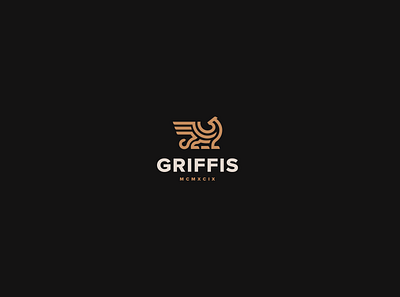 Griffis adobe branding design elegance gold griffin icon illustrator logo logodesign logos logotype marks minimal premium projects symbol vector