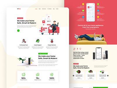 Intelli | Smart Home Landing Page