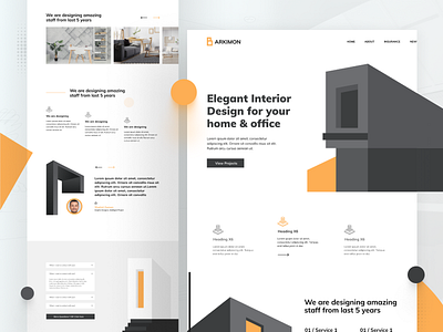 Figma Freebie - Minimal Interior Template 2020 best ui aflamesaimon architect architecture architecture firm best ui building consultancy simple figma free free archetecture template free ui interior landing page minimalist saidursaimon saidur zaman saimon ui agency ux web design website