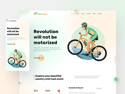 Cycling Community Website Design 2020 trend aflamesaimon agency bestui2021 clean colorful community cycle cycles cycling cycling jersey cyclist figma landing page minimal minimalist web design website