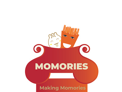 Momo Fries branding graphic icon illustraion logo design minimalist minimalist logo modern typography vector