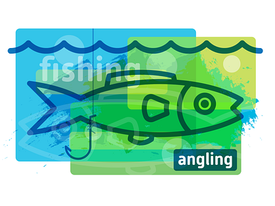 Angling adobe illustrator design graphic design illustration vector