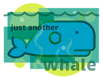 Just Another Large Aquatic Mammal adobe illustrator design graphic design illustration typography