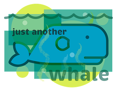 Just Another Large Aquatic Mammal adobe illustrator design graphic design illustration typography
