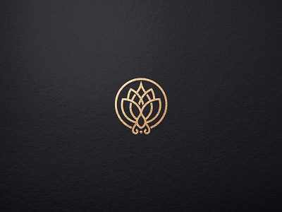 Lotus Line Abstract Flower Logo