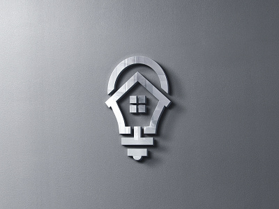 Home Idea House Logo Template brand concept logo home home idea house logo idea home light bulb logo logo design logo idea logo inspiration logo template logotype property real estate renovation service simple smart estate smart home logo