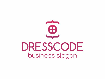 Dress Code Clothing Logo boutique brand button clothes code bracket code logo dress e commerce e market logo design programmer logo