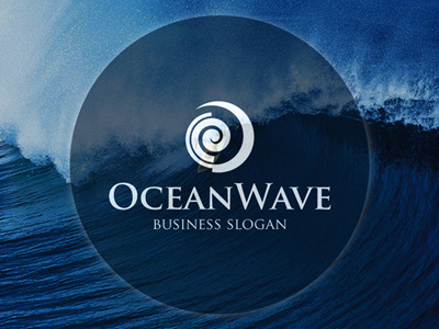 Ocean Wave Logo adventure sports aqua accessories aquatic park blue waves consulting dynamic letter o logo inspiration logoinspiration sea wave tunnel