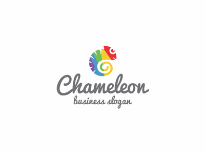 Chameleon animal brand cartoon chameleon creative design friendly funny happy lizard logo logotype