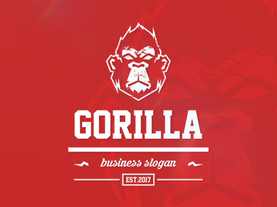 Gorilla Logo brand gorilla logo logotype monkey sport team