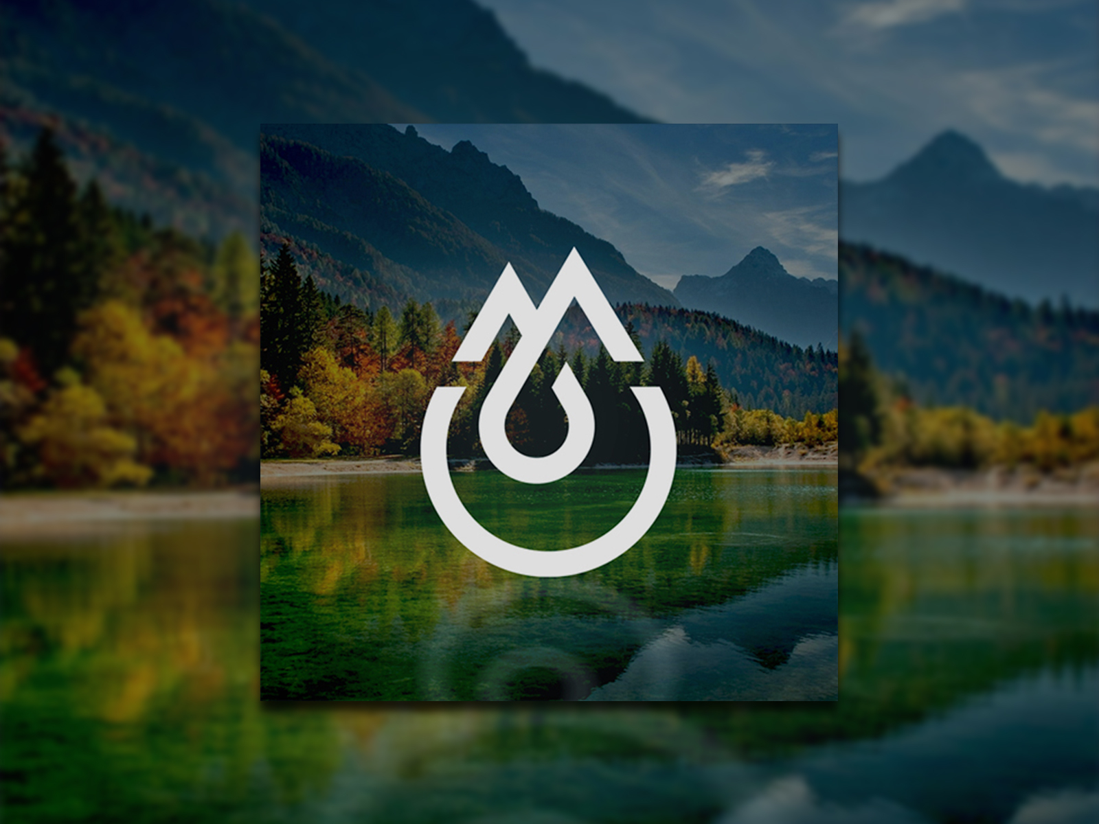 Mountains and Drop and Letter M Logo Concept by Djjeep_Design on Dribbble