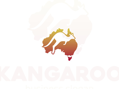 Australian Kangaroo Logo australia map australian brand icon identity kangaroo kangaroo logo logo logo design logo template logotype running sport studio