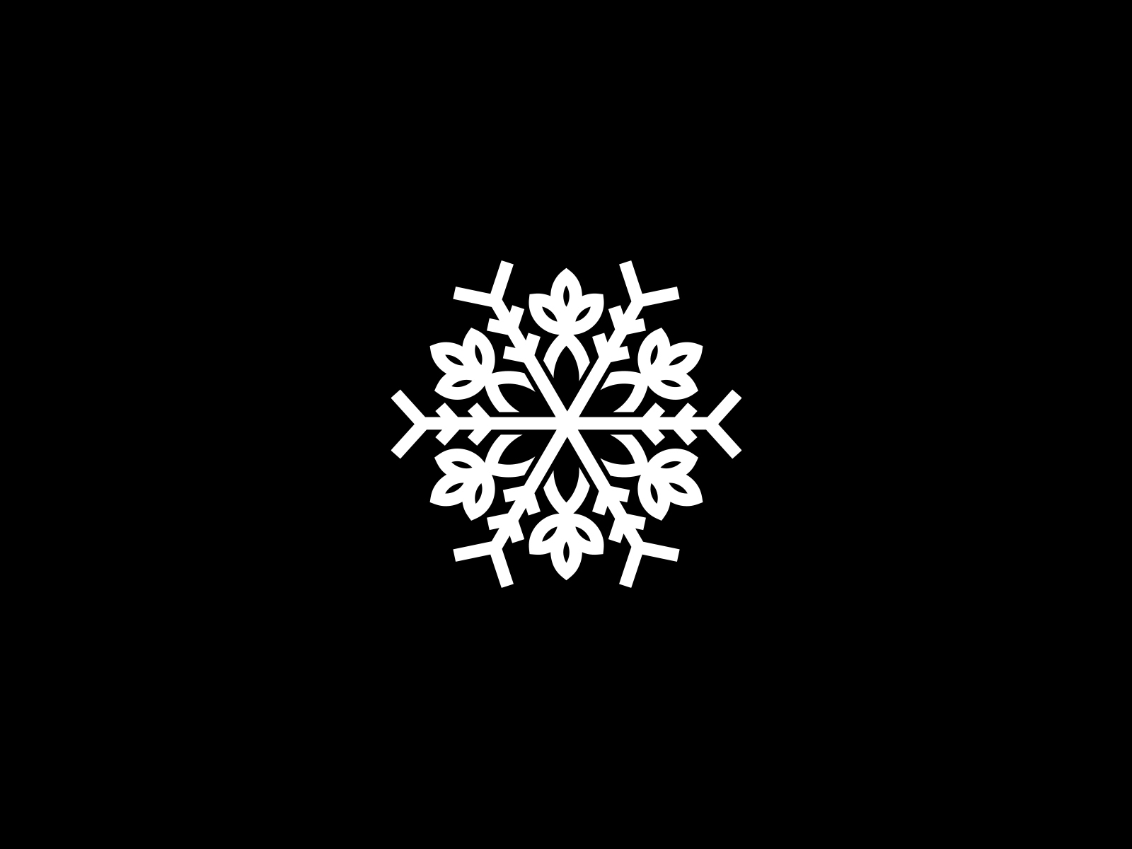 Neat Snow Logo Snowflake Flower by Djjeep_Design on Dribbble