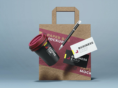 Mock-up 3d branding graphic design