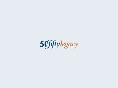fifty fifty legacy 50 branding fifty fifty font logo type