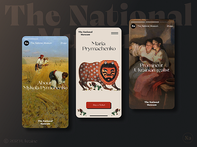 The National Museum adaptive beige branding design design bra font graphic design illustration logo minimalism mobile mobile hero screen museum stories templates typography ui ux visual web design