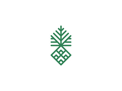 Geometric palm logo