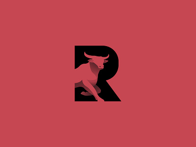 Letter R Bull logo