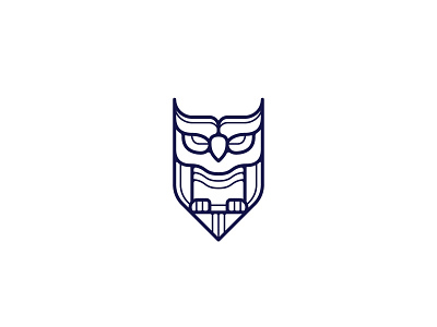 Shieldshaped owl branding heraldic heraldry icon logo logodesign logotype minimal owl owl logo shapes shield shieldshaped vector