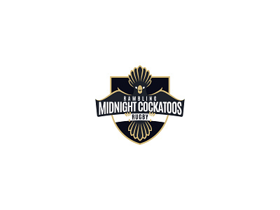 Midnight Cockatoos cockatoo cockatoos design football icon illustration logo logodesign logotype midnight parrot rugby sport vector