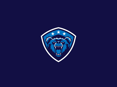 Bear mascot bear design football hockey icon illustration logo logodesign logotype mascot rugby sport vector