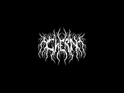 CHERN abstract black metal logo blackmetal branding chern death metal design goth logo logodesign logotype rock vector