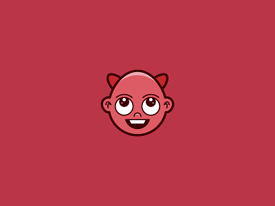 Little Devil mascot baby child demon design devil icon kid logo logodesign logotype minimal satan vector