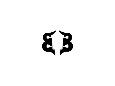EB or BB Bass abstract bass bass guitar bb branding design guitar icon lettering logo logodesign minimal vector
