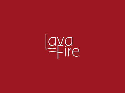 Lava Fire branding design fire icon lava lettering logo logodesign logotype minimal text vector