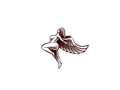 Valkyrie logo angel branding design icon illustration logo logodesign logotype minimal model plus plusssize size valkyrie vector woman