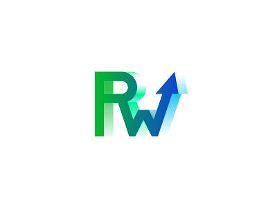 RW logo branding design icon letter logo logodesign logotype minimal r rw stock vector w