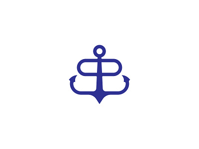 BB Anchor anchor b bb boat branding design icon letter logo logodesign logotype minimal vector
