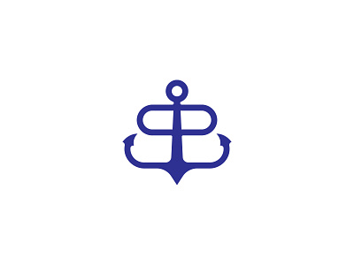 BB Anchor anchor b bb boat branding design icon letter logo logodesign logotype minimal vector