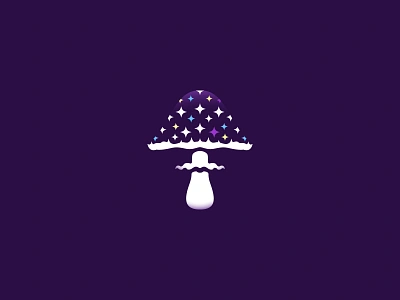 Cosmic Amanita amanita branding cosmic design icon illustration logo logodesign logotype minimal mushroom space vector