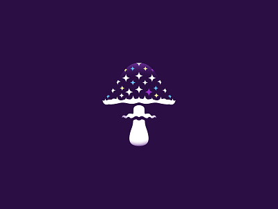 Cosmic Amanita amanita branding cosmic design icon illustration logo logodesign logotype minimal mushroom space vector