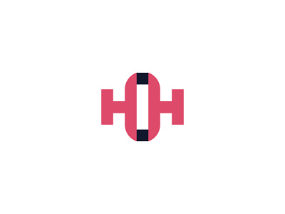 HIH or HOH logo branding design hih hoh icon letter logo logodesign logotype minimal vector