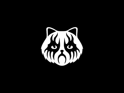 Black Metal Cat logo black metal branding cat design icon logo logodesign logotype metal minimal vector