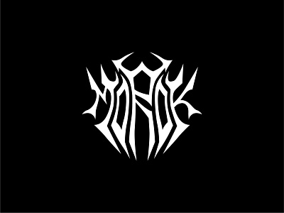 Morok design logo logodesign logotype metal minimal morok vector морок