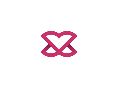 Abstract Heart Knot app branding dating design heart icon knot logo logodesign logotype minimal vector