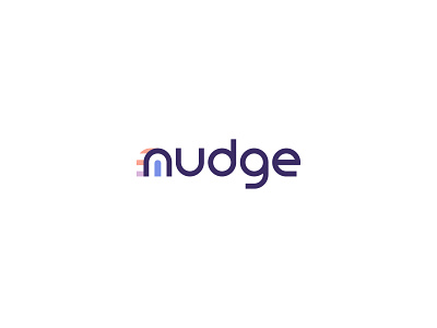 Logo for Nudge branding design home icon logo logodesign logotype minimal real estate vector